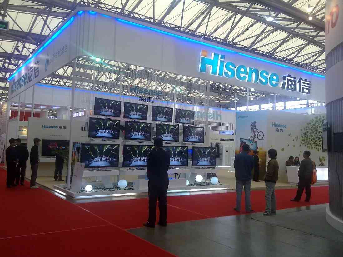 上海国际家电展_展示设计,海信电子_展会设计搭建案例,展台搭建