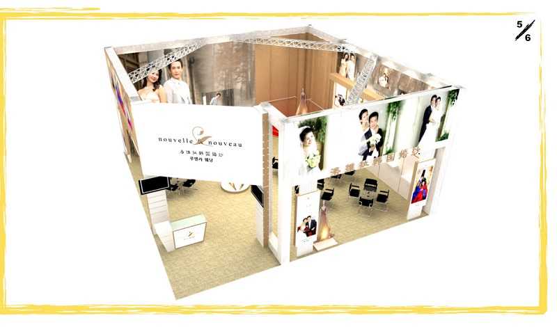 上海婚纱展_展位设计,韩国洛维拉_展台展览搭建.展会设计布置